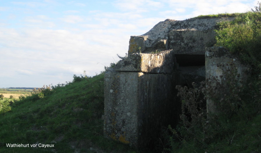 Fernwanderungen in Frankreich; Bunker in Wathiehurt