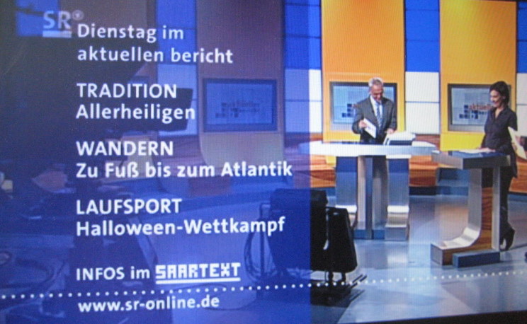 Saarländischer Rundfunk, Fernsehbericht über den Wanderhans, Goetheweg München-Venedig, St. Ingbert-Atlantik