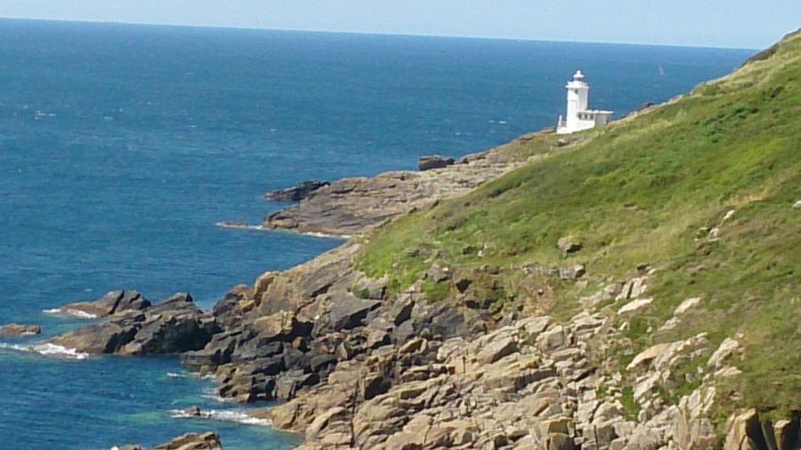 lighttower on the south-west-coast-path
